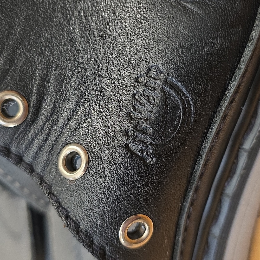 Dr. Martens Vintage Rare 9498 Black Slide Sandal w/ Grommets UK 6 Women 8-8.5🦋 - Picture 3 of 12